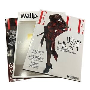 English UK Magazine 3 Pack Elle Wallpaper Tatler